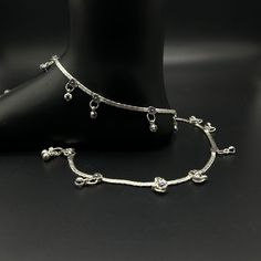 Name of product: Pure Silver Light Weight Anklet / Silver Payal Weight: 34.2 grams. Length: 27.8 centimeter FREE EXPRESS SHIPPING -----Feedback::- A satisfied customer is our top priority and your feedback forms the backbone of our success. Don't forget to give positive feedback along with good ratings. Thank You Bride Payal, Payal Silver, Silver Payal, Anklet Silver, Anklet Designs, Silver Anklet, Silver Lights, Silver Anklets, Anklet Jewelry