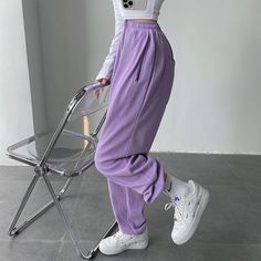 6 Spring Outfits For School, Pocket Sweatpants, Drawstring Sweatpants, Grayish Blue, Purple Baby, Greyish Blue, Purple Light, Blue Baby, Type Of Pants