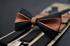 Welcome to OsunWorld! Item :  Tan Brown and Black Cotton Cotton Bow tie + Black Elastic Suspenders  Condition: Hand Made - Brand New Color:Tan and Black Cotton Bow tie and Black Elastic suspenders Material:  Cotton Bow tie / Elastic Suspenders Size - Bow tie Bow tie Fits 0-12 month: Width:4.5cm* Length 8cm /1.77*3.15in 【Adjustable strap】 Bow tie Fits 1-6 Years Old: width 5cm*Length 9cm/ 1.97*3.50in【Adjustable strap】 Bow Tie Fits 7-14 Years Old width 5.5cm* Length 105mm/4.13*2.17in 【Adjustable st Black Summer Business Ties, Black Bow Tie For Summer Party, Black Summer Party Bow Tie, Black Ties As A Summer Gift, Classic Black Ties, Black Adjustable Bow Tie For Summer, Adjustable Black Bow Tie For Summer, Adjustable Black Ties As Gifts, Braces Men