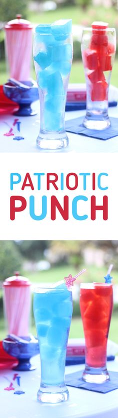 the patriotic punch is ready to be served