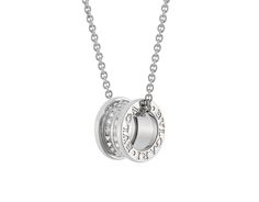 Save The Children Sterling Silver Necklace With Circular Pendant Inspired By B.zero1 Rock, And Chain Bvlgari Necklace, Rock Jewelry, Kids Necklace, Stud Set, Necklace Online, Custom Jewelry Design, Collar Jewelry, Steel Necklace, Necklace Sterling Silver