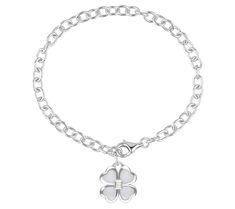 Get lucky! Bring a bit of good luck and luxurious sparkle to your wrist with this four-leaf clover charm bracelet. From Margo Manhattan. Get Lucky, Clover Charm, Leaf Clover, Four Leaf Clover, Good Luck, Moonstone, Manhattan, Chloe, Jewelry Bracelets