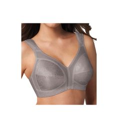 PRICES MAY VARY. QUALITY FABRIC – Designed in a shimmery floral print, this women’s stretch microfiber bra is crafted from an ultra-soft nylon blend. (90% Nylon/10% Spandex) WIRE-FREE – A smooth wire-free design adds to the comfort of this Playtex full coverage women’s bra. ADJUSTABLE STRAPS – Customize the fit of this Playtex women’s bra with its back adjustable stretch straps. The wide non-slip straps relieve shoulder pain, thanks to its wide design. 4-WAY SUPPORT – The TruSupport bra design p Best Plus Size Bras, Playtex Bras, Bra Brands, Bra Style, Comfortable Bras, Bra Types, Full Coverage Bra, Plus Size Bra, Wireless Bra