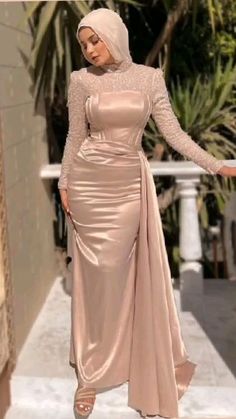 Hijabi Corset Dress, Hijabi Dresses For Wedding Guests, Gala Dinner Outfit Hijab, Wedding Guest Dress Hijab, Muslim Dress Party Gowns, Prom Dresses For Hijabis