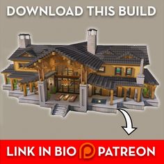 an image of a house with the text link in bio patreon below it