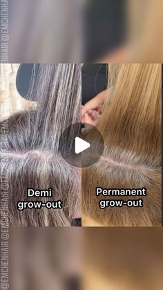 Emily Chen on Instagram: "SAVE THIS FOR YOUR NEXT GREY BLENDING CONSULTATION.   There are SO many options when it comes to grey solutions - not just N + 20vol. As many of you know by now, one of my favorites is using a deposit-only Demi to grey-blend as an alternative to permanent color when possible. This offers a more dimensional result, zero underlying warmth (never fades “brassy”), and an ultra soft grow out for my low-maintenance queens. When I do this, I like to formulate about one shade lighter than the natural base to create a “highlighted” effect, and add warmth since there is NO underlying warmth in the grey we’re applying it over.   For my client here, we used Goldwell Colorance 2% (7vol) 60ml developer, 30ml 6N, 30ml 7G   Have you used deposit-only demi’s for grey blending?   # Demi Hair Color, Gray Hair Solutions, Goldwell Colorance, Hair Glaze, Growing Out Hair, Pearl Blonde, Face Body Scrub