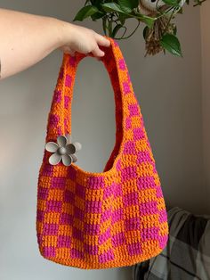 * Made with mostly 100% cotton yarn, making it perfect for summer outings!  * The perfect everyday tote bag that's easy to pair with your outfit!  *Makes a great gift for your friends or family!   *Custom made with your preferred colours. Message me a photo of what you would like and I am happy to make it for you!  * Hand-washing is preferred to maintain quality of the yarn! Pink Cotton Shoulder Bag For Summer, Summer Pink Cotton Shoulder Bag, Eco-friendly Cotton Crochet Shoulder Bag, Summer Cotton Rectangular Shoulder Bag, Summer Cotton Shoulder Bag Rectangular, Cotton Crochet Tote Bag For Daily Use, Everyday Woven Cotton Beach Bag, Summer Cotton Shoulder Bag For Everyday, Casual Orange Crochet Bag For Vacation