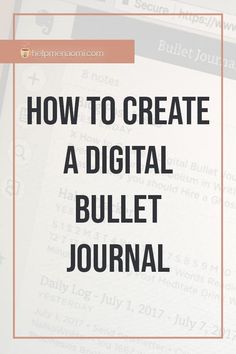 How to Create a Digital Bullet Journal with E Online Bullet Journal, Digital Bullet Journal, Writing Coach, Diary Ideas, Free Planner, Bujo Inspiration, Journal Aesthetic, Bullet Journal Layout