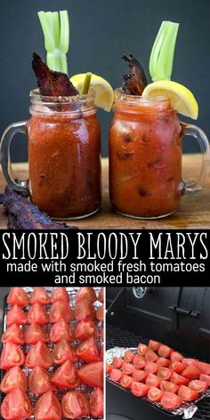 Smoked Bacon Recipes, Blood Mary, Smoked Tomatoes, Brunch Drinks, Boozy Drinks