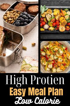 high protein easy meal plan for low calories