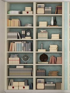 Library Bookshelf Photography Backdrop - Elegant bookshelf backdrop with books and vintage decor Wallpaper Bookshelf, Classic Bookshelves, Blue Bookcase, Library Bookshelf, Portable Backdrop, Bookshelf Display, Themed Photography, Library Bookshelves, School Picture