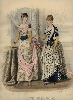 Inspiration – Blue bustle gowns 1889 Fashion, 1880 Fashion, Western Womens Fashion, 1880s Fashion, Historic Fashion, 1800s Fashion, Deep Breaths, Fashion Illustration Vintage, 19th Century Fashion