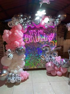 balloons and decorations for a birthday party