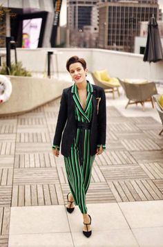 Chic Outfit from oliamoda with Elie Tahari Blazers, TopShop Rompers, 3.1 Phillip Lim Pumps Elie Tahari, Fashion Week Street Style, Phillip Lim, Hands On