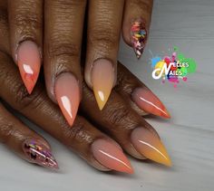 @nellesnails Spring Nails Stiletto, Bandana Nails, Pencil Nails, Done With Love, Solid Color Nails, Diva Nails, Cute Simple Nails