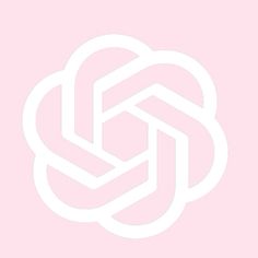 a pink background with white lines in the shape of an interlocked knot on top of each other