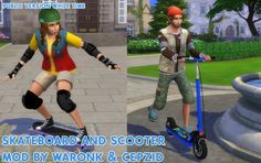 the skateboard and scooter mod by waronk & cezd