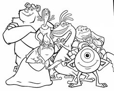 monsters coloring pages for kids to print out and color with their names on the page