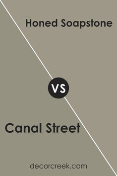 two squares with the same color and text that says, honey soaps vs canal street