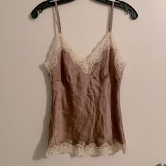 Never Worn! Tops Gold, Velvet Cami, Ruffle Trim Top, Halloween Inspo, Silk Camisole, Bow Detail Dress, Jcrew Women, Lace Tank Top, Fitted Skirt