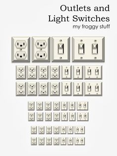 an image of electrical outlets and light switches