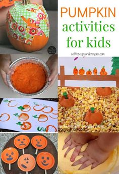 pumpkin activities for kids to make