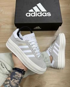 Adidas Gazelle Bold, Gazelle Bold, Sneaker Outfits Women, Shoes Outfit Fashion, Adidas Spezial, Cute Nike Shoes, Jordan Sneakers