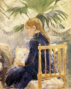 French Impressionist Painters, Girl With Dog, Mary Cassatt, Post Impressionism, Painting Reproductions