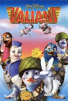 the poster for walt's animated movie, valilant is shown in this image