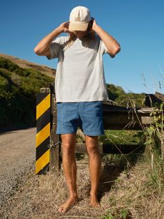 Denim doesn't need to be stiff and uncomfortable. Featuring an elastic waistband and relaxed fit, these shorts made for are live-in comfort. 100% Cotton Manufactured at a socially and environmentally responsible factory