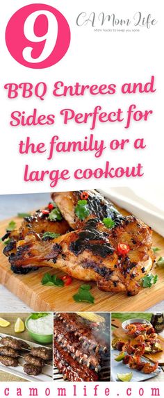 bbq entrees and sides perfect for the family or a large cookout