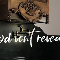 an old black piano with the words god's reveal written on it in white