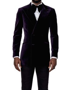 Billy Purple Velvet Tuxedo Dark Purple Suits For Men Velvet, Purple Notch Lapel Tuxedo For Semi-formal, Classic Semi-formal Velvet Tuxedo, Purple Velvet Tuxedo Jacket, Suede Purple Mans Jacket, Velvet Tuxedo, Double Breasted Tuxedo, Houndstooth Coat, Pinstripe Suit