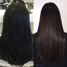 Balayage Straight Hair, Black Hair Balayage, Straight Hair Cuts, Gorgeous Hair Color, Brunette Balayage Hair, Hair Color Balayage, Hair Inspiration Color