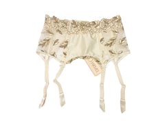 Beautiful suspender belt with floral embroidery from French luxury lingerie desginer -Lise Charmel. deadstock condition! The belt is brand new with a tag. The size on the tag is FR1 | IT2 | EU/US/UK S Feel free to ask anything about the product or a shipment. Expedited shipping to some destinations is available, please message if you would like to choose the option. Vintage Garter Belt, Garters And Stockings, Garter Belts, French Luxury, Suspender Belt, Luxury Lingerie, Garters, Socks And Hosiery, Floral Embroidery