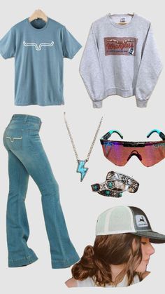 Jeans Outfit School, Boot Cut Jeans Outfit, Spicy Outfits, Western Outfits For School, Western Closet, Country Girl Outfits, Freshman Tips, Country Clothes