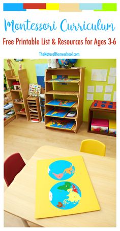 the montessoi classroom is filled with books and toys