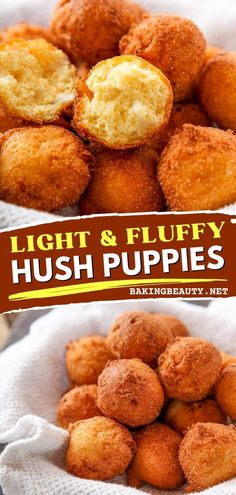 Try this best hush puppy recipe as your game-day recipe! No worries if you don't know how to make hush puppies 'cause this homemade recipe will save you! Enjoy these appetizers that are super crunchy on the outside, yet light and fluffy on the inside! Easy Hush Puppies Recipe, Easy Hush Puppies, Baked Hush Puppies, Homemade Hushpuppies, Easy Hush Puppy Recipe, Homemade Hush Puppies, Southern Hush Puppies, Breads Recipes, Hush Puppies Recipe