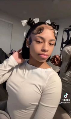 Cream Hair Hairstyles, Demure Hairstyles, Nadia Jocelyn, Dread Curls, Influencer City, Pressed Natural Hair, Natural Hair Bun Styles, Sleek Ponytail Hairstyles, Quick Natural Hair Styles