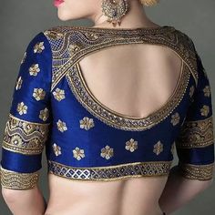 Blue Blouse Designs, Blouse Design Images, Blouse Back