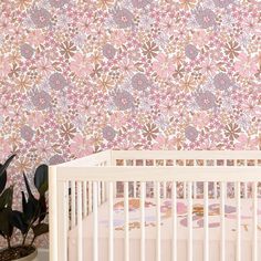 "*ALL ROLLS ARE 20.5\" WIDE* This peel and stick wallpaper is a dream to work with! No more messy wallpaper glue to deal with, simply peel from the backing and stick to your wall. Even better, when you're ready for a new look you can just peel this paper down, with no residue or damage to walls. Transforming your walls has never been so easy! MEASURING: Quantity: All rolls are 20.5\" wide, so start by measuring the width of your wall (in inches) and divide by 20.5. Round up to determine how many Wallpaper Dolphin, Messy Wallpaper, Wallpaper Daisy, Coral Mermaid, Mermaid Wallpaper, Boho Mermaid, Nursery Accents, Nursery Accent Wall, Kindergarten Wallpaper