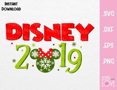 disney 2019 svg cut file with snowflakes