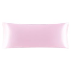 a pink pillow on a white background