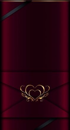 a red and gold background with hearts on it