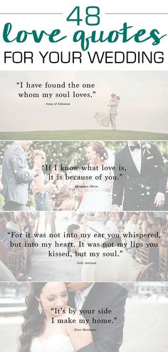 the four wedding vows for each couple