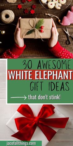 white elephant gift ideas that don't stink are perfect for the holidays and christmas season