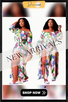 Summer Sexy Split Boho Beach Off Shoulder Long Sleeve Vintage Floral Printed Women Jumpsuit Tropical Printed Jumpsuits For Vacation, Tropical Printed Jumpsuit For Beach Season, Tropical Printed Jumpsuits And Rompers For Vacation, Tropical Printed Beach Jumpsuits And Rompers, Printed Beachwear Jumpsuits And Rompers For Beach, Tropical Style Summer Beach Jumpsuits And Rompers, Tropical Printed Jumpsuits And Rompers For Beach, Tropical Print Jumpsuits And Rompers For The Beach, Tropical Beach Jumpsuits And Rompers For Summer