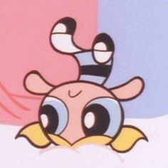 an image of a cartoon character with big eyes and nose piercings on it's head