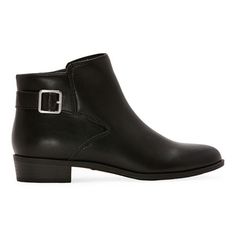 A Chelsea boot, like this Ryder women's style from St. John's Bay is essential for every wardrobe in cooler temps to provide a sleek look when paired with tailoring or casually with jeans. They are made from a smooth faux leather with a cushioned memory foam insole, plain toe, a gold-tone side buckle, and a side zip closure.Features: Memory FoamClosure Type: ZipperShaft Circumference: 10 1/2 InchesBoot Shaft Height: 3 3/4 InchesShoe Heel Height: 1 1/4 InchesUpper/Outer Base Material: 100% Polyu… Chelsea Boot, Sleek Look, Black Booties, Stacked Heel, Women's Style, Side Zip, Chelsea Boots, Bootie Boots, Memory Foam