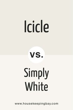 BM Icicle vs Simply White by Benjamin Moore Bm Chantilly Lace, Chantilly Lace, Reading Light